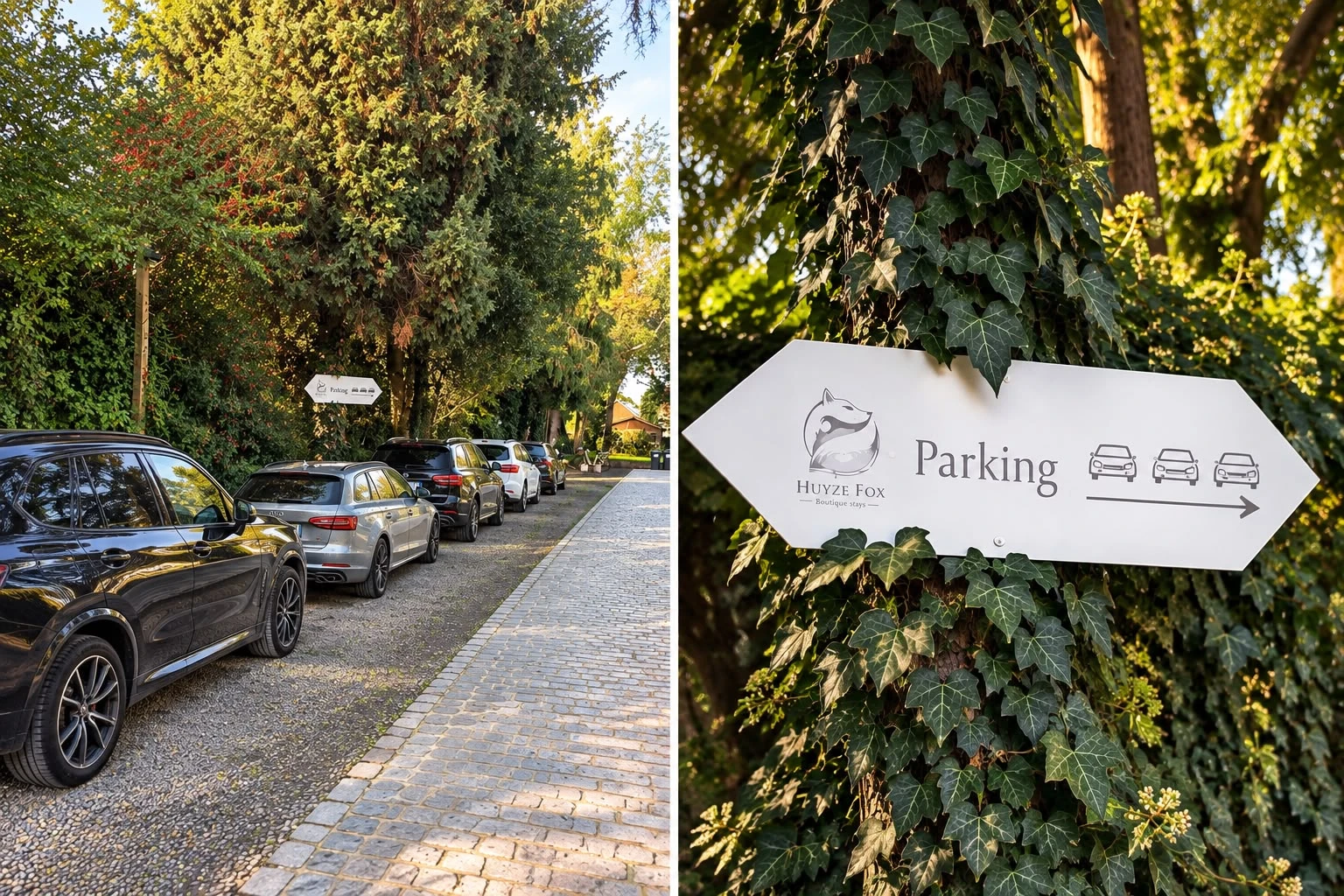 Privatparkplatz von Huyze Fox